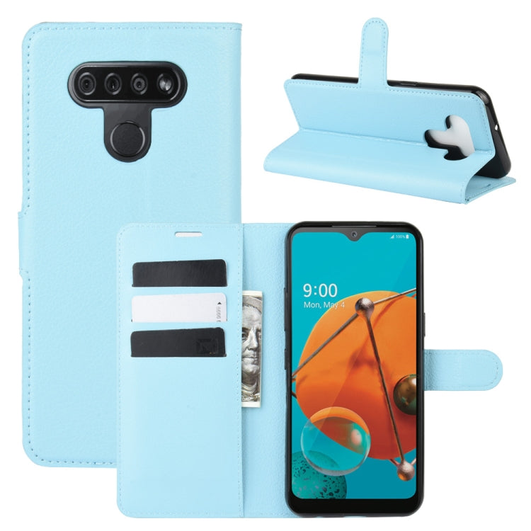 For LG K51 Litchi Texture Horizontal Flip Protective Case with Holder & Card Slots & Wallet