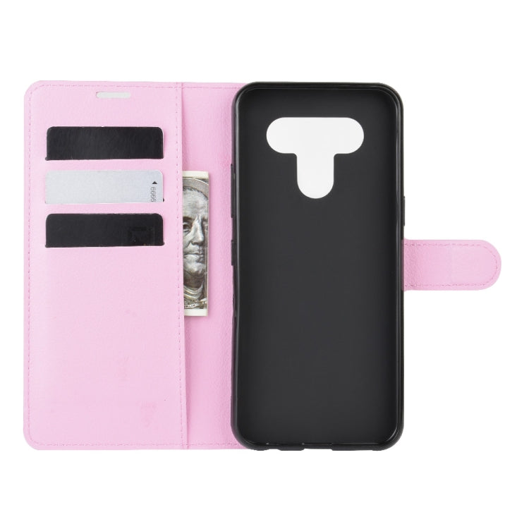 For LG K51 Litchi Texture Horizontal Flip Protective Case with Holder & Card Slots & Wallet