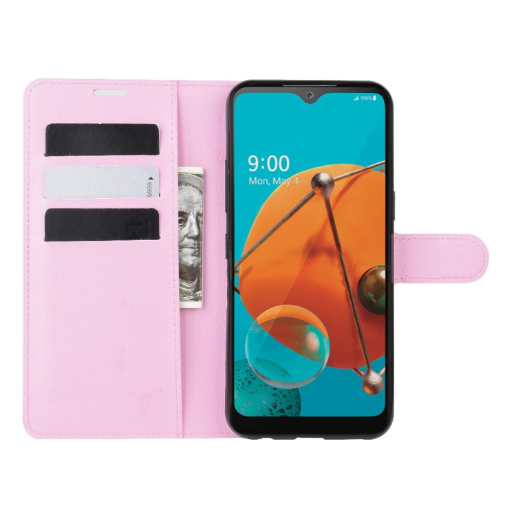 For LG K51 Litchi Texture Horizontal Flip Protective Case with Holder & Card Slots & Wallet