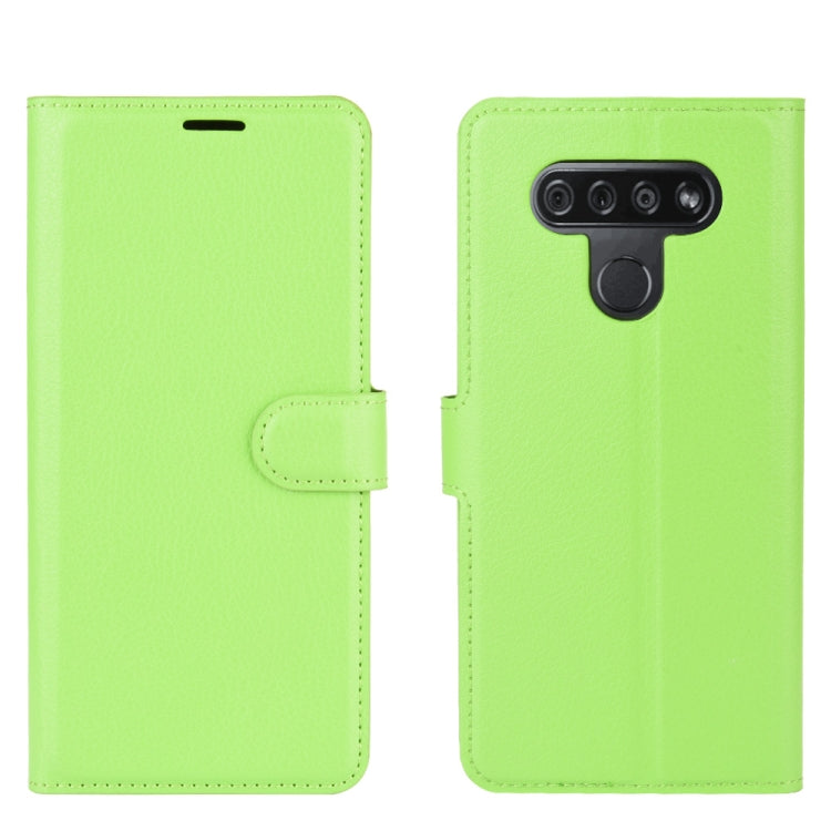 For LG K51 Litchi Texture Horizontal Flip Protective Case with Holder & Card Slots & Wallet