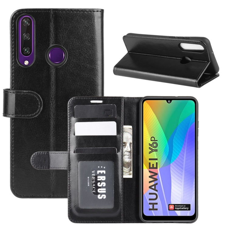 For Huawei Y6p R64 Texture Single Horizontal Flip Protective Case with Holder & Card Slots & Wallet& Photo Frame