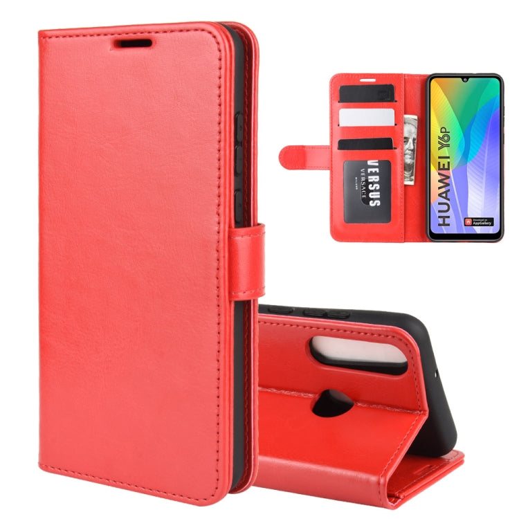 For Huawei Y6p R64 Texture Single Horizontal Flip Protective Case with Holder & Card Slots & Wallet& Photo Frame