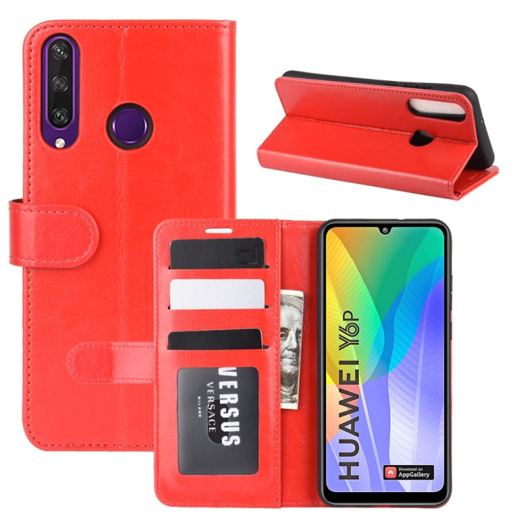 For Huawei Y6p R64 Texture Single Horizontal Flip Protective Case with Holder & Card Slots & Wallet& Photo Frame