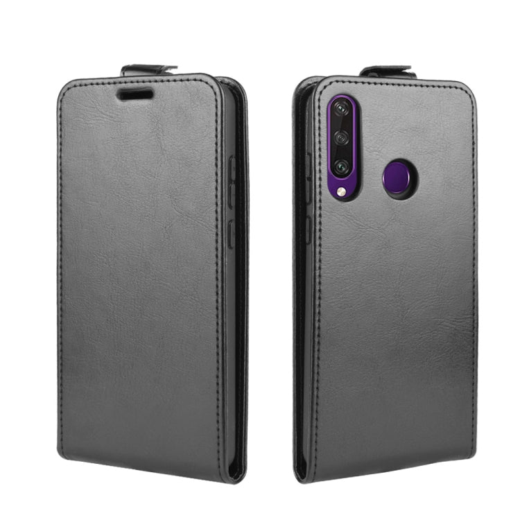 For Huawei Y6p  R64 Texture Single Vertical Flip Leather Protective Case with Card Slots & Photo Frame