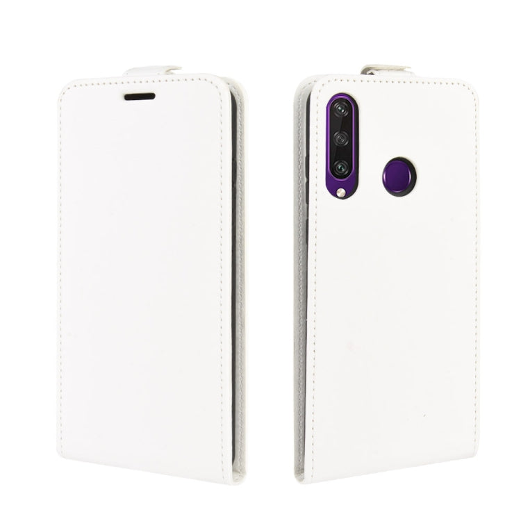 For Huawei Y6p  R64 Texture Single Vertical Flip Leather Protective Case with Card Slots & Photo Frame
