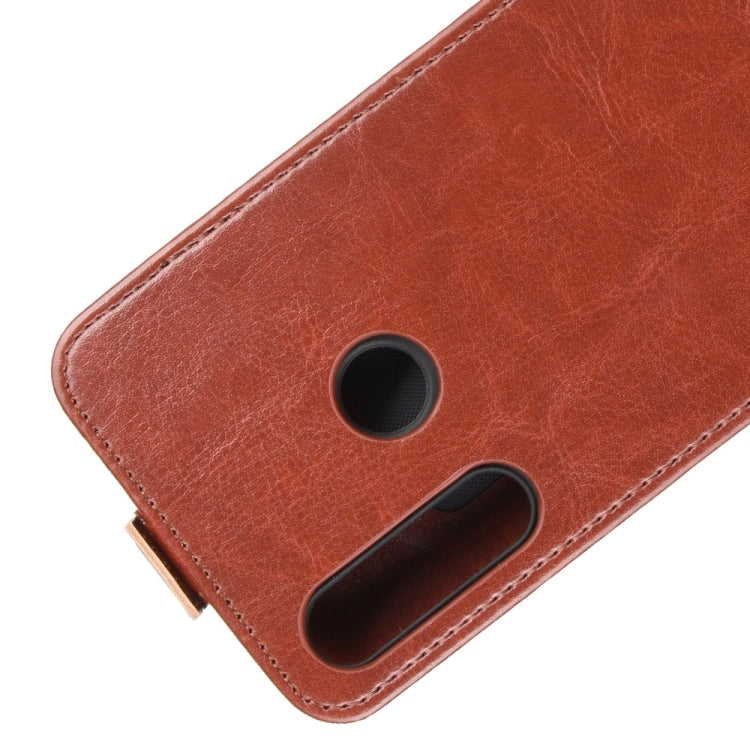 For Huawei Y6p  R64 Texture Single Vertical Flip Leather Protective Case with Card Slots & Photo Frame