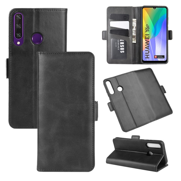 For Huawei Y6p Dual-side Magnetic Buckle Horizontal Flip Leather Case with Holder & Card Slots & Wallet