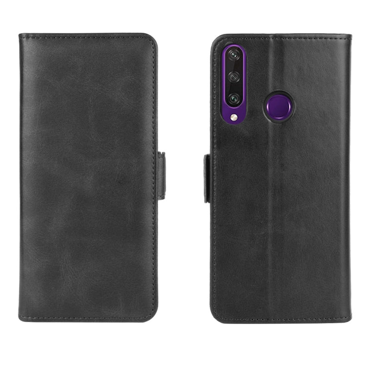 For Huawei Y6p Dual-side Magnetic Buckle Horizontal Flip Leather Case with Holder & Card Slots & Wallet