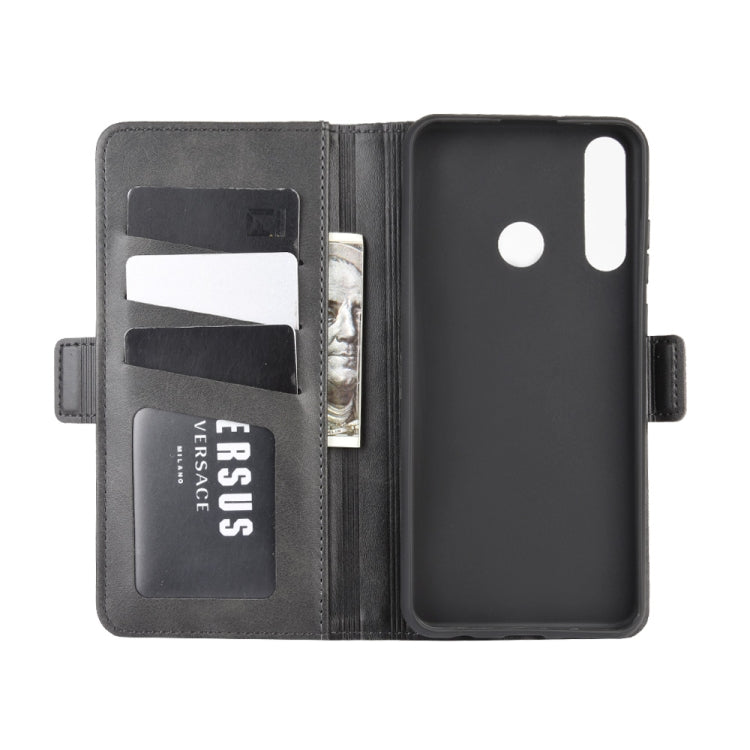 For Huawei Y6p Dual-side Magnetic Buckle Horizontal Flip Leather Case with Holder & Card Slots & Wallet