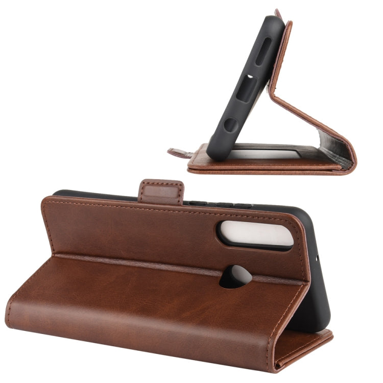 For Huawei Y6p Dual-side Magnetic Buckle Horizontal Flip Leather Case with Holder & Card Slots & Wallet