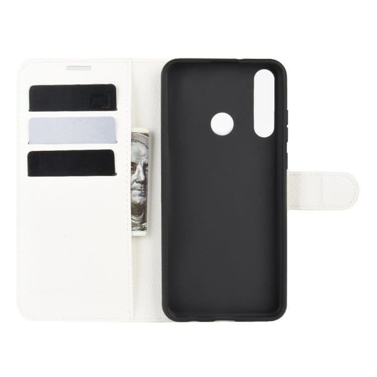 For Huawei Y6p Litchi Texture Horizontal Flip Protective Case with Holder & Card Slots & Wallet