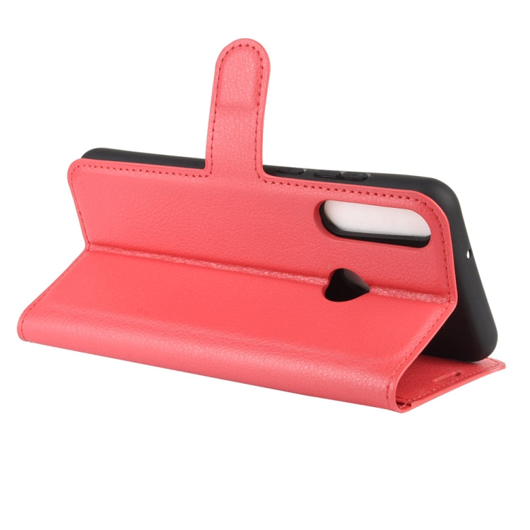 For Huawei Y6p Litchi Texture Horizontal Flip Protective Case with Holder & Card Slots & Wallet