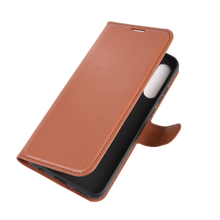For Huawei Y6p Litchi Texture Horizontal Flip Protective Case with Holder & Card Slots & Wallet