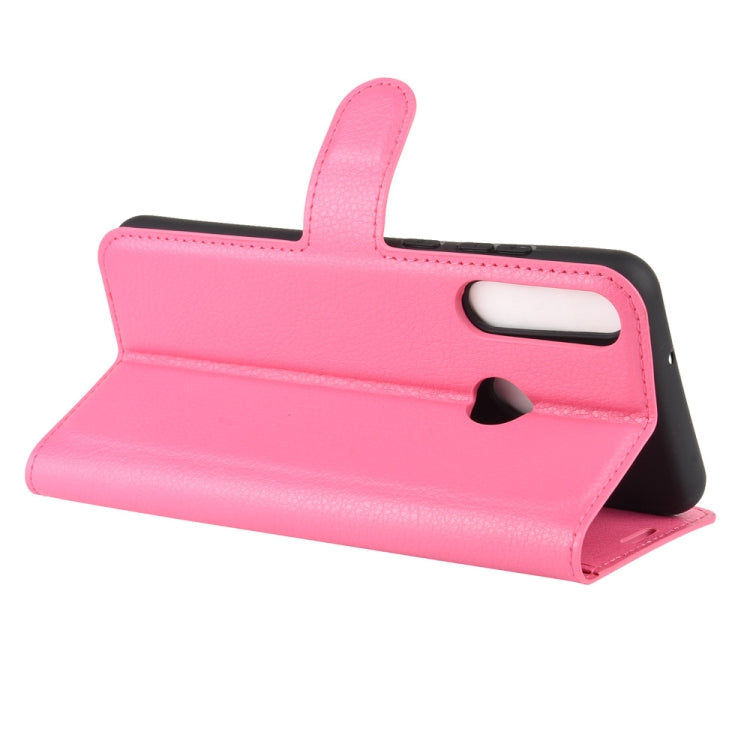 For Huawei Y6p Litchi Texture Horizontal Flip Protective Case with Holder & Card Slots & Wallet