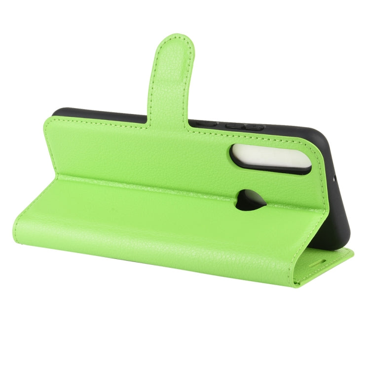 For Huawei Y6p Litchi Texture Horizontal Flip Protective Case with Holder & Card Slots & Wallet