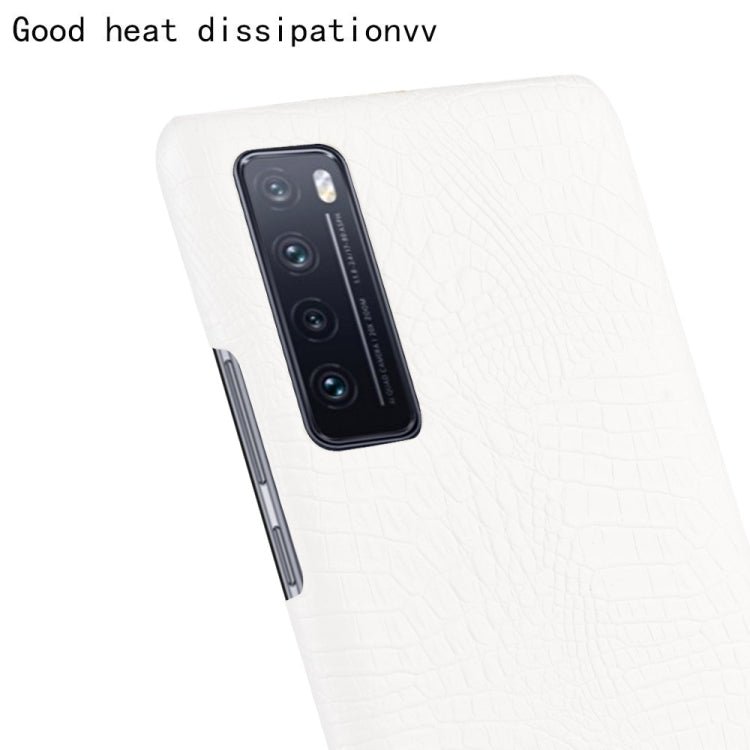 For Huawei Nova 7 Shockproof Crocodile Texture PC + PU Case