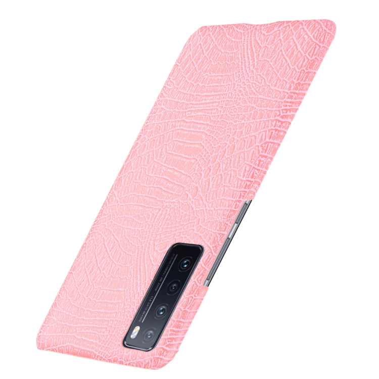 For Huawei Nova 7 Shockproof Crocodile Texture PC + PU Case