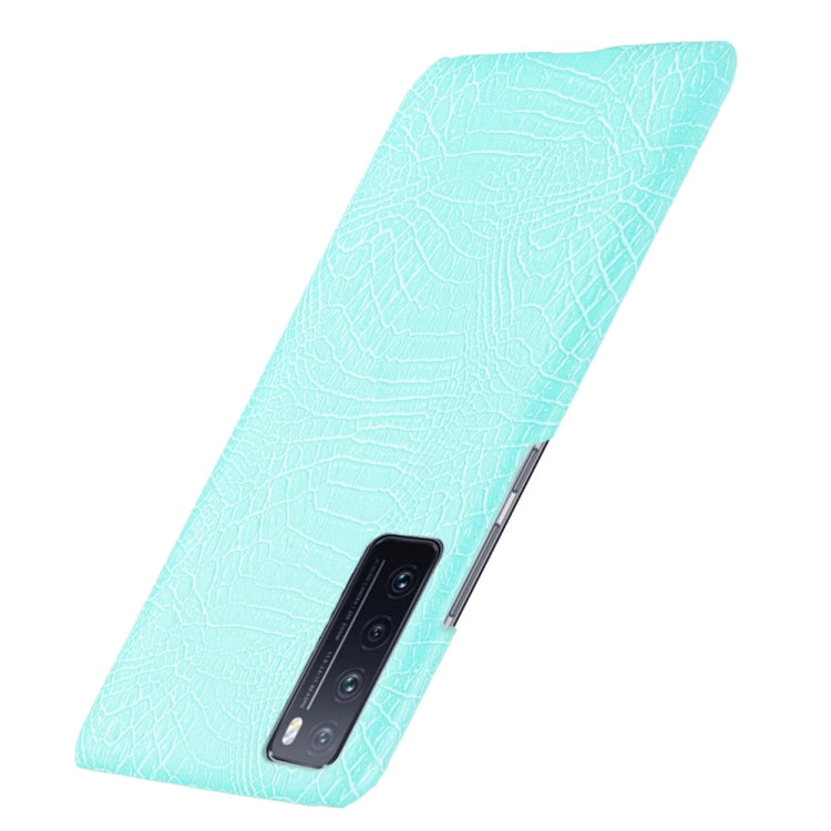 For Huawei Nova 7 Shockproof Crocodile Texture PC + PU Case
