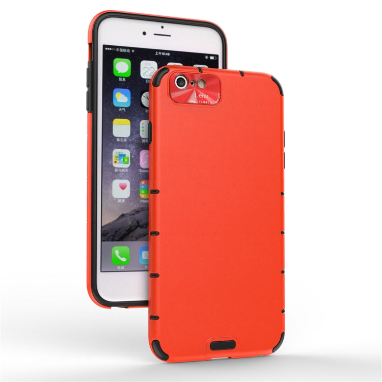 For iPhone 6 Plus & 6s Plus  Shockproof Grain PC + TPU Case
