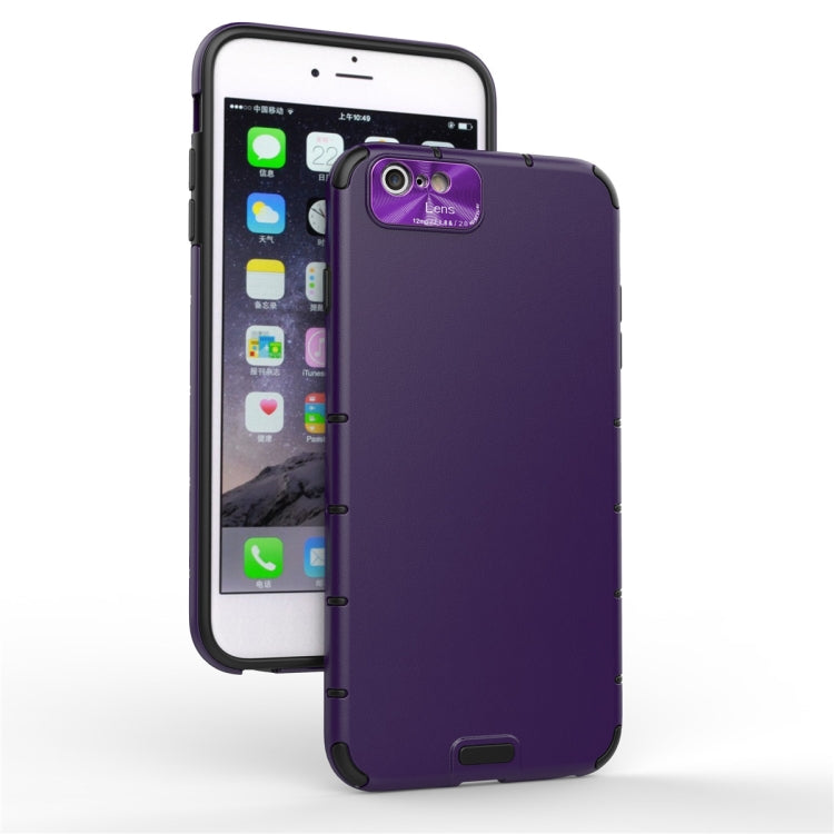 For iPhone 6 Plus & 6s Plus  Shockproof Grain PC + TPU Case