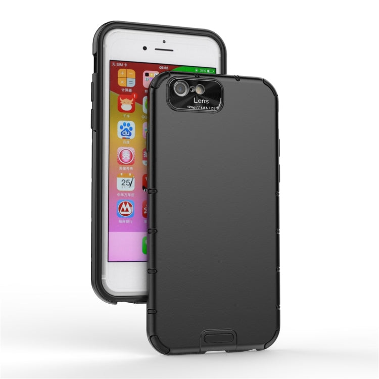 For iPhone 6 / 6s   Shockproof Grain PC + TPU Case