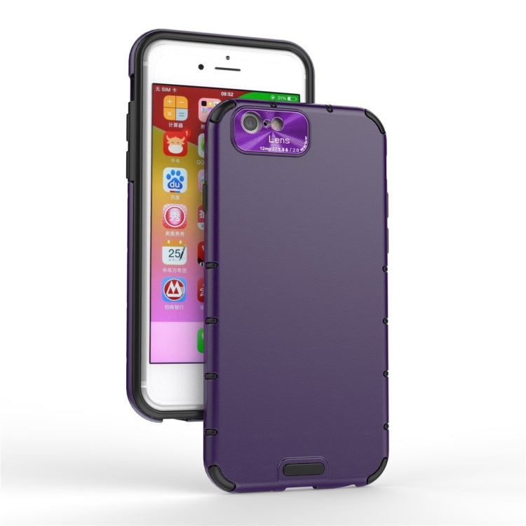 For iPhone 6 / 6s   Shockproof Grain PC + TPU Case