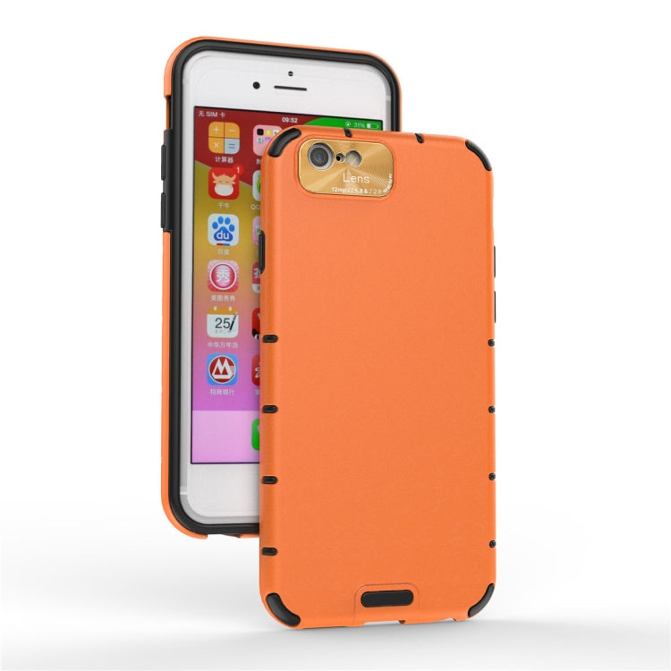 For iPhone 6 / 6s   Shockproof Grain PC + TPU Case