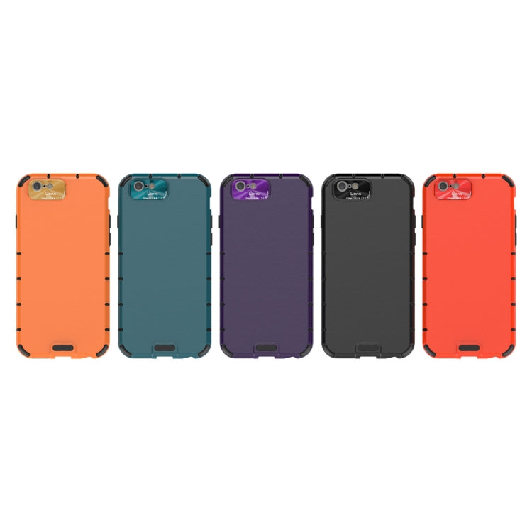 For iPhone 6 / 6s   Shockproof Grain PC + TPU Case