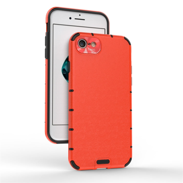 For iPhone 8 / 7 Shockproof Grain PC + TPU Case