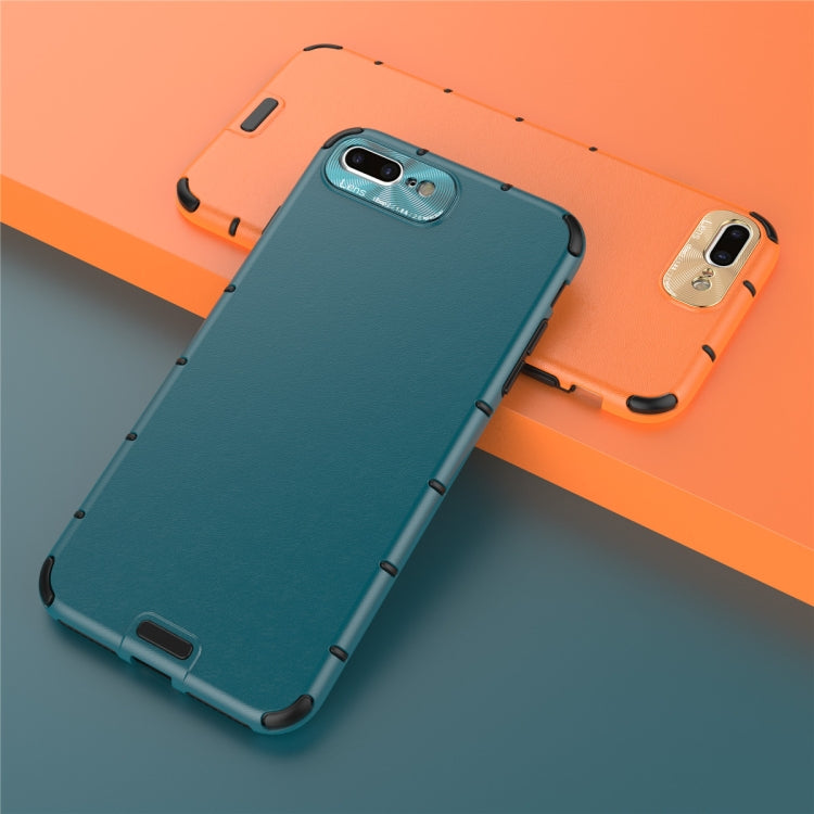 For iPhone 8 Plus / 7 Plus  Shockproof Grain PC + TPU Case