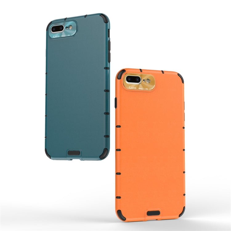 For iPhone 8 Plus / 7 Plus  Shockproof Grain PC + TPU Case