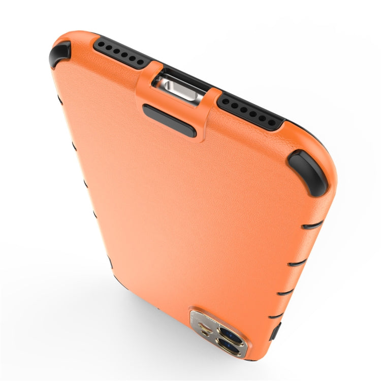 For iPhone 11 Pro Max Shockproof Grain PC + TPU Case