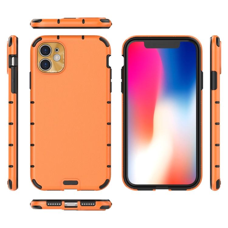 For iPhone 11 Pro Max Shockproof Grain PC + TPU Case