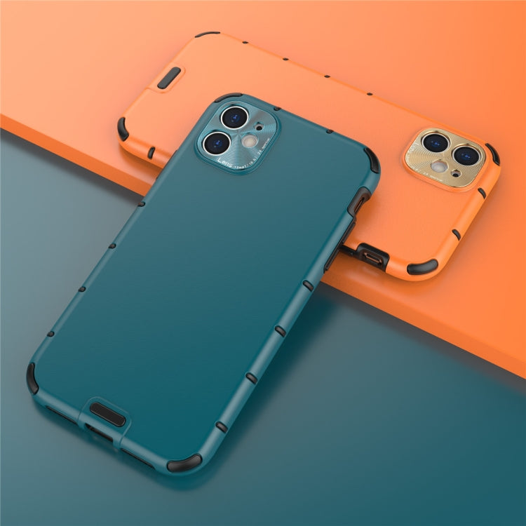 For iPhone 11 Pro Max Shockproof Grain PC + TPU Case