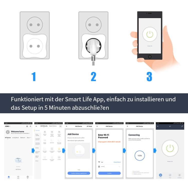 Smart WIFI Plug Alexa Smart Socket Mobile Phone Timing Switch Remote APP Control Smart Plug eu Rules
