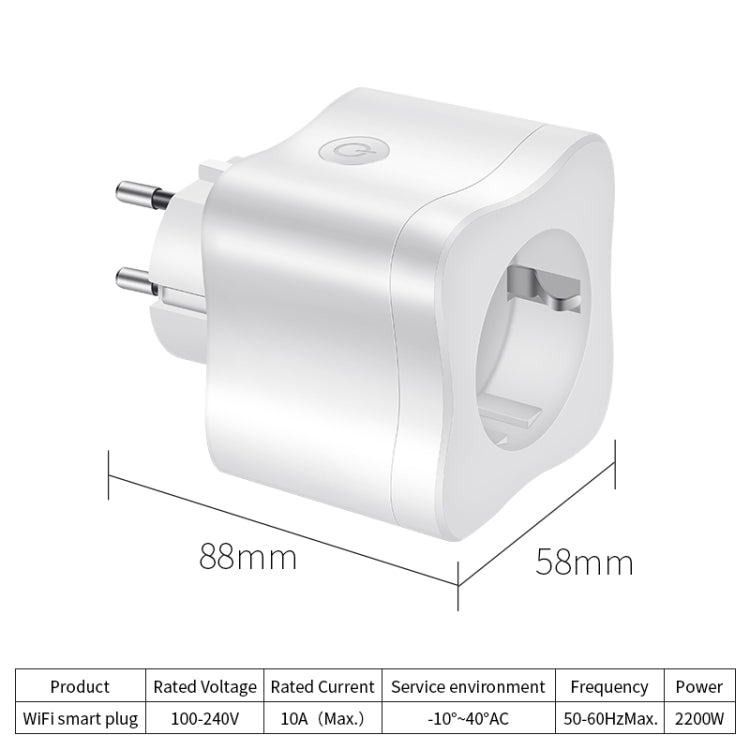 Smart WIFI Plug Alexa Smart Socket Mobile Phone Timing Switch Remote APP Control Smart Plug eu Rules
