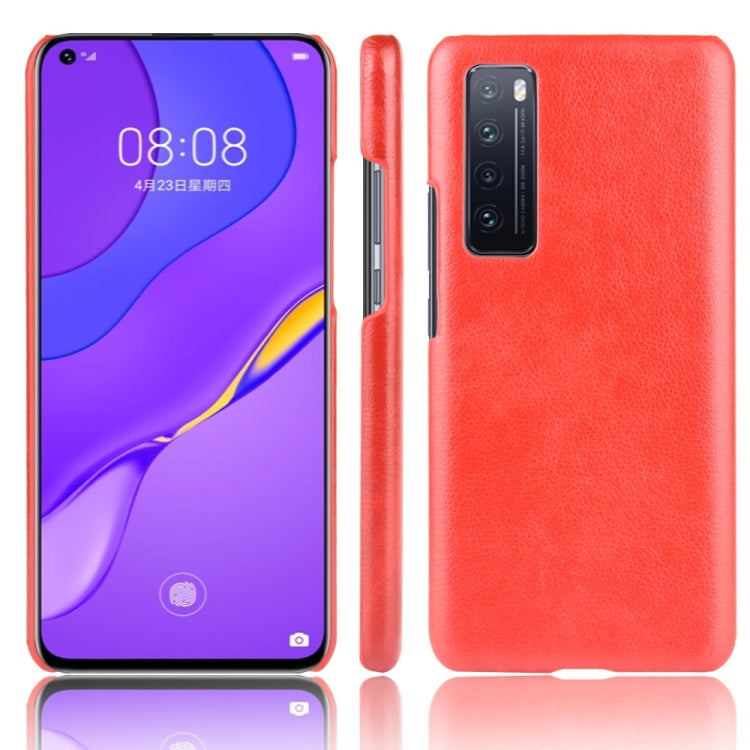 For Huawei Nova 7 Shockproof Litchi Texture PC + PU Case