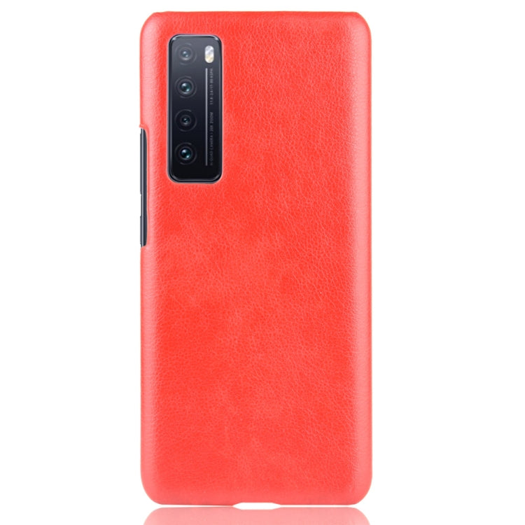 For Huawei Nova 7 Shockproof Litchi Texture PC + PU Case