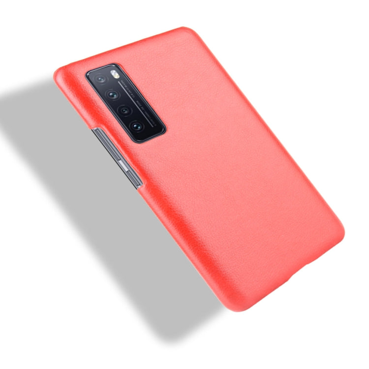 For Huawei Nova 7 Shockproof Litchi Texture PC + PU Case
