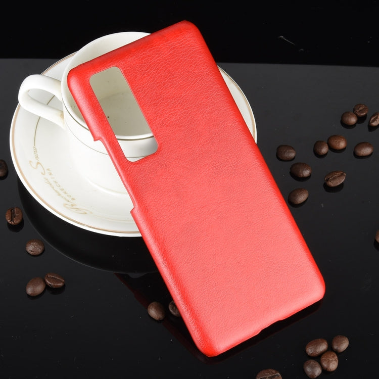 For Huawei Nova 7 Shockproof Litchi Texture PC + PU Case