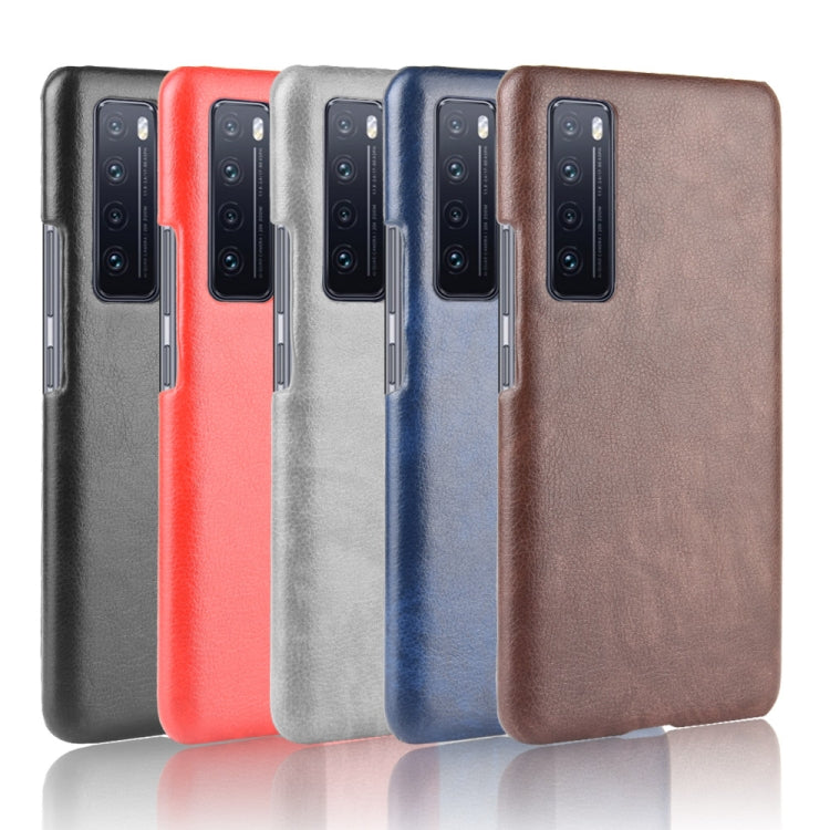 For Huawei Nova 7 Shockproof Litchi Texture PC + PU Case