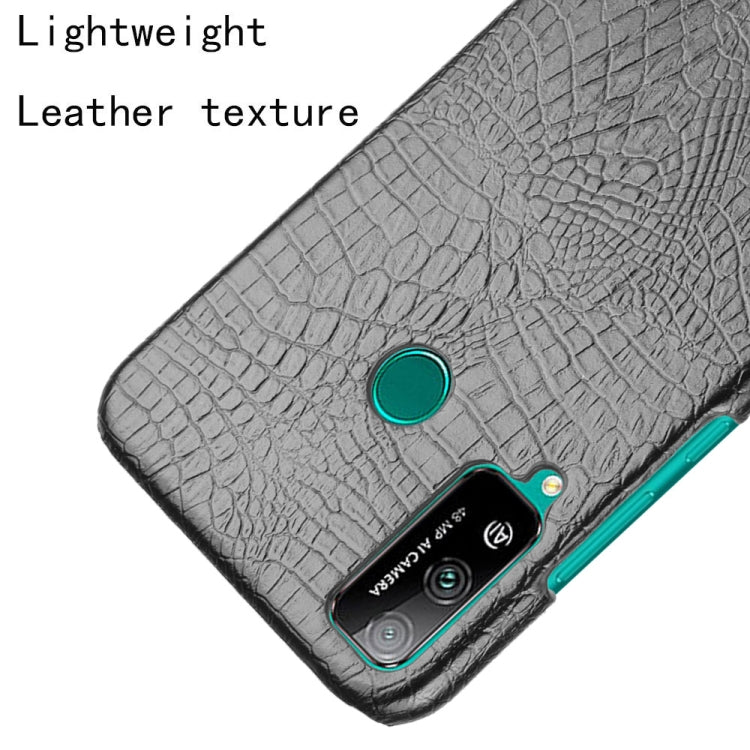For Huawei Honor Play 4T Shockproof Crocodile Texture PC + PU Case