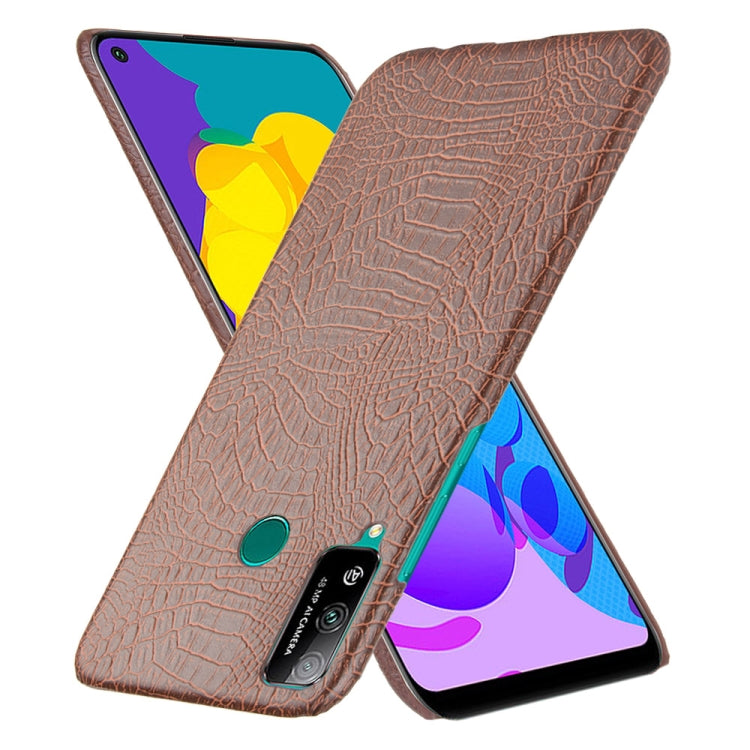 For Huawei Honor Play 4T Shockproof Crocodile Texture PC + PU Case