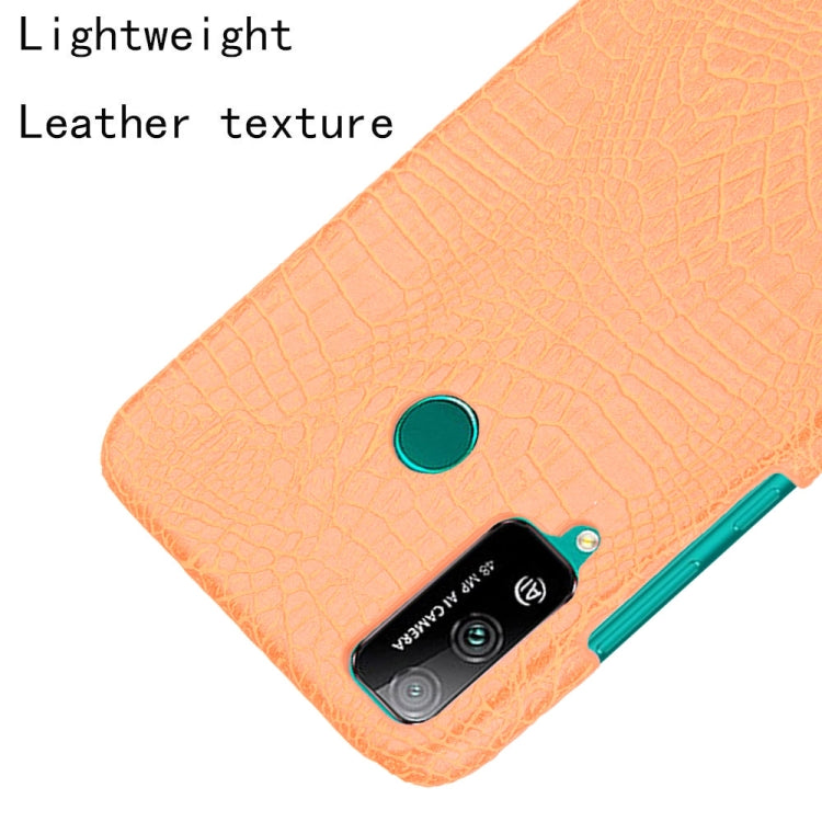 For Huawei Honor Play 4T Shockproof Crocodile Texture PC + PU Case