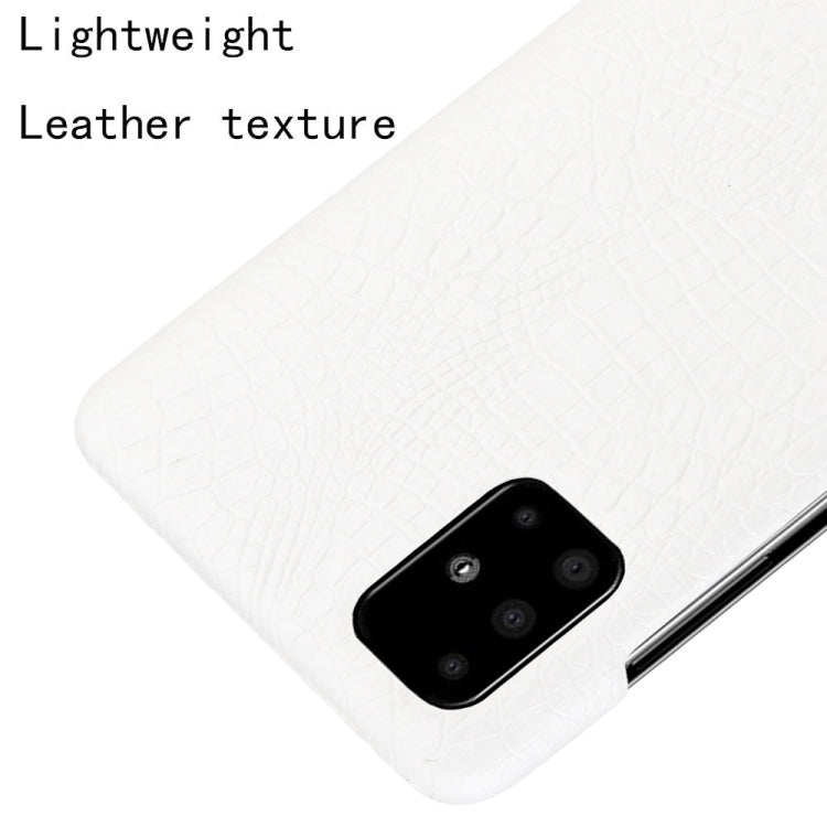 For Samsung Galaxy A51 5G Shockproof Crocodile Texture PC + PU Case