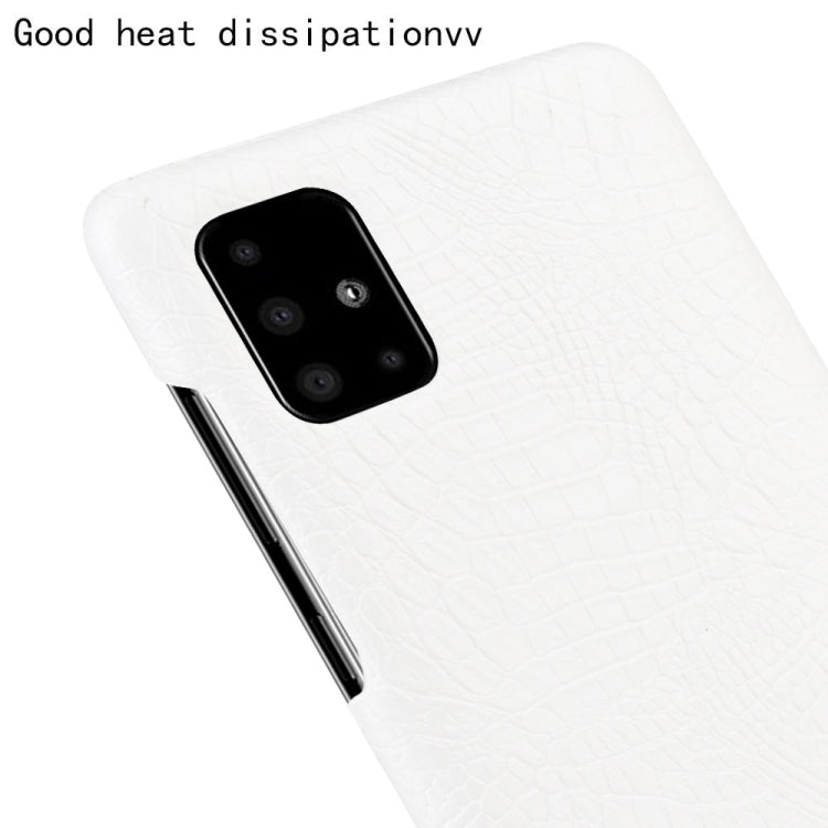 For Samsung Galaxy A51 5G Shockproof Crocodile Texture PC + PU Case