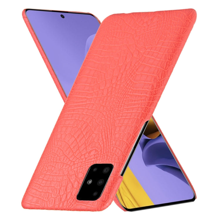 For Samsung Galaxy A51 5G Shockproof Crocodile Texture PC + PU Case