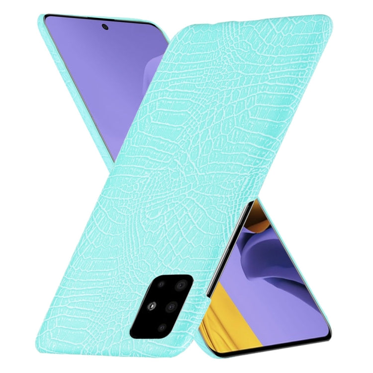 For Samsung Galaxy A51 5G Shockproof Crocodile Texture PC + PU Case