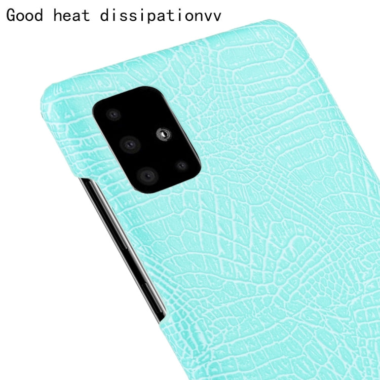 For Samsung Galaxy A51 5G Shockproof Crocodile Texture PC + PU Case