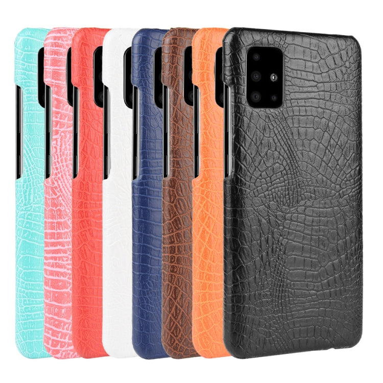 For Samsung Galaxy A51 5G Shockproof Crocodile Texture PC + PU Case